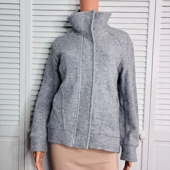 BANANA REPUBLIC Gray Cocoon Zip Jacket Size XS - Picture 2 of 10